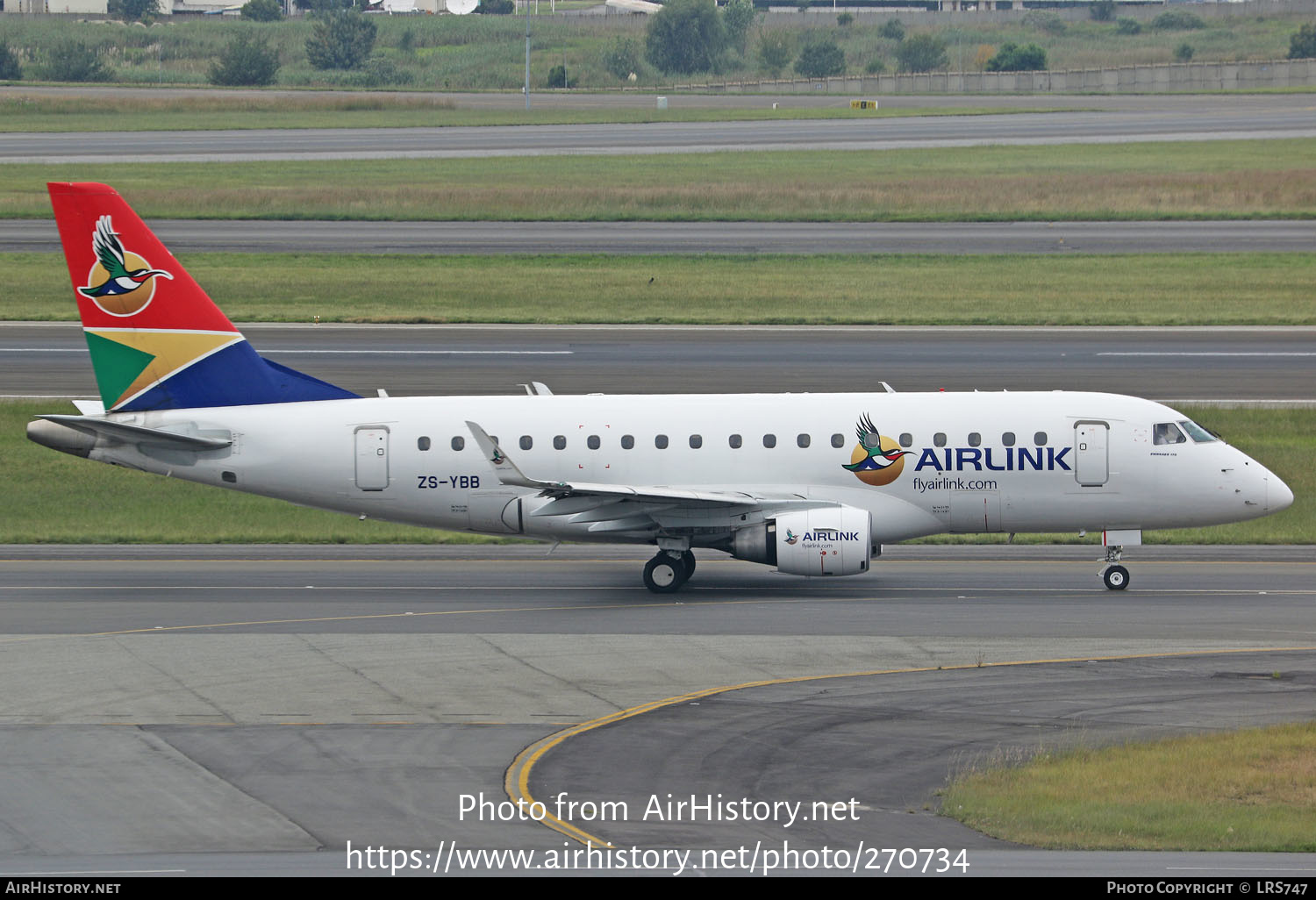 Aircraft Photo of ZS-YBB | Embraer 170LR (ERJ-170-100LR) | Airlink | AirHistory.net #270734