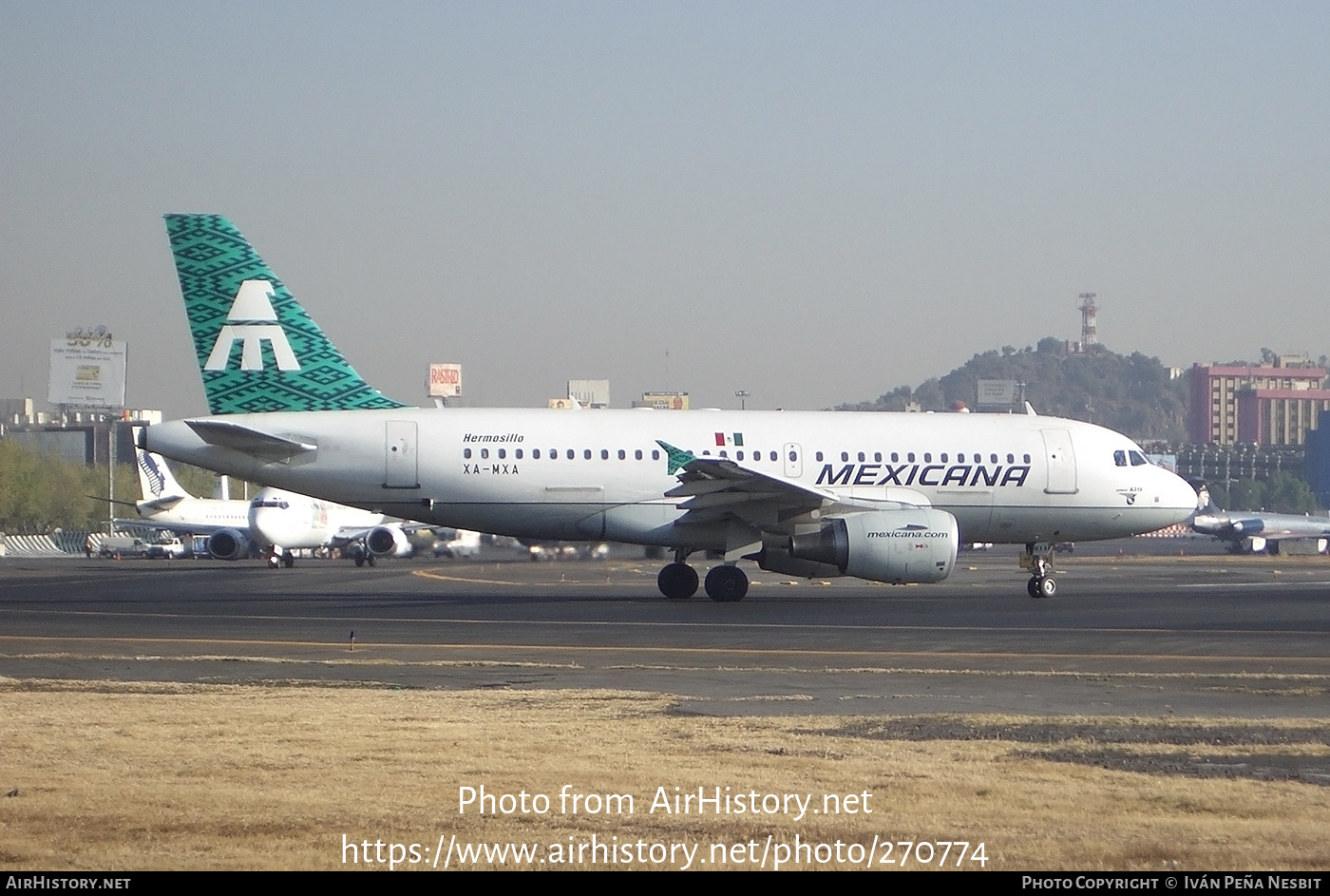 Aircraft Photo of XA-MXA | Airbus A319-112 | Mexicana | AirHistory.net #270774