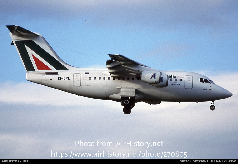 Aircraft Photo of EI-CPL | British Aerospace Avro 146-RJ70 | Alitalia Express | AirHistory.net #270805