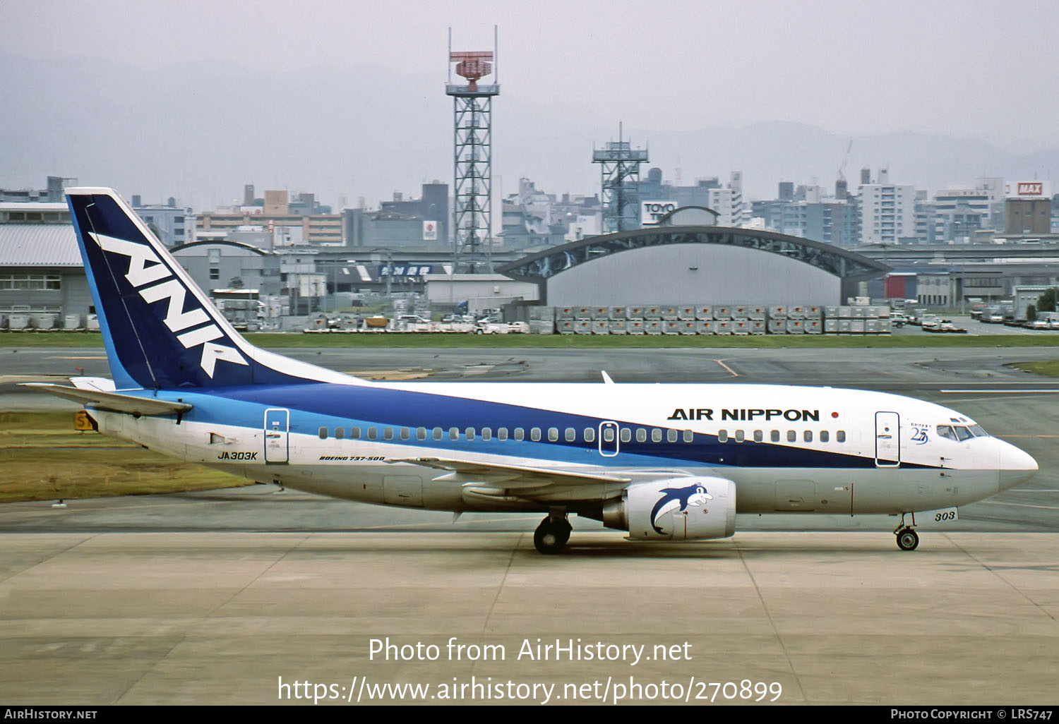 Aircraft Photo of JA303K | Boeing 737-54K | Air Nippon - ANK | AirHistory.net #270899