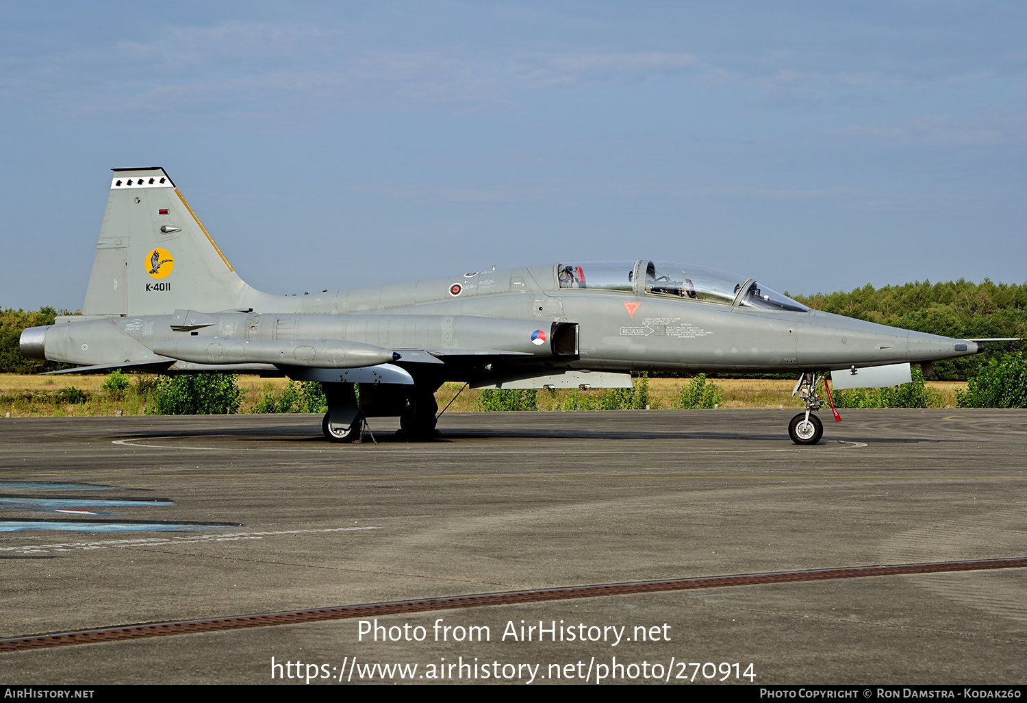 Aircraft Photo of K-4011 | Canadair NF-5B | Netherlands - Air Force | AirHistory.net #270914