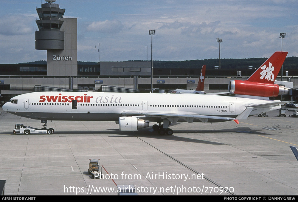 Aircraft Photo of HB-IWG | McDonnell Douglas MD-11 | Swissair Asia | AirHistory.net #270920