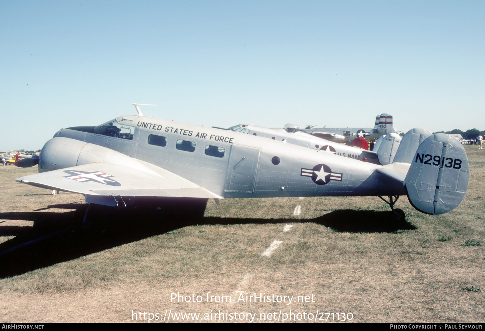 Aircraft Photo of N2913B | Beech D18S | USA - Air Force | AirHistory.net #271130