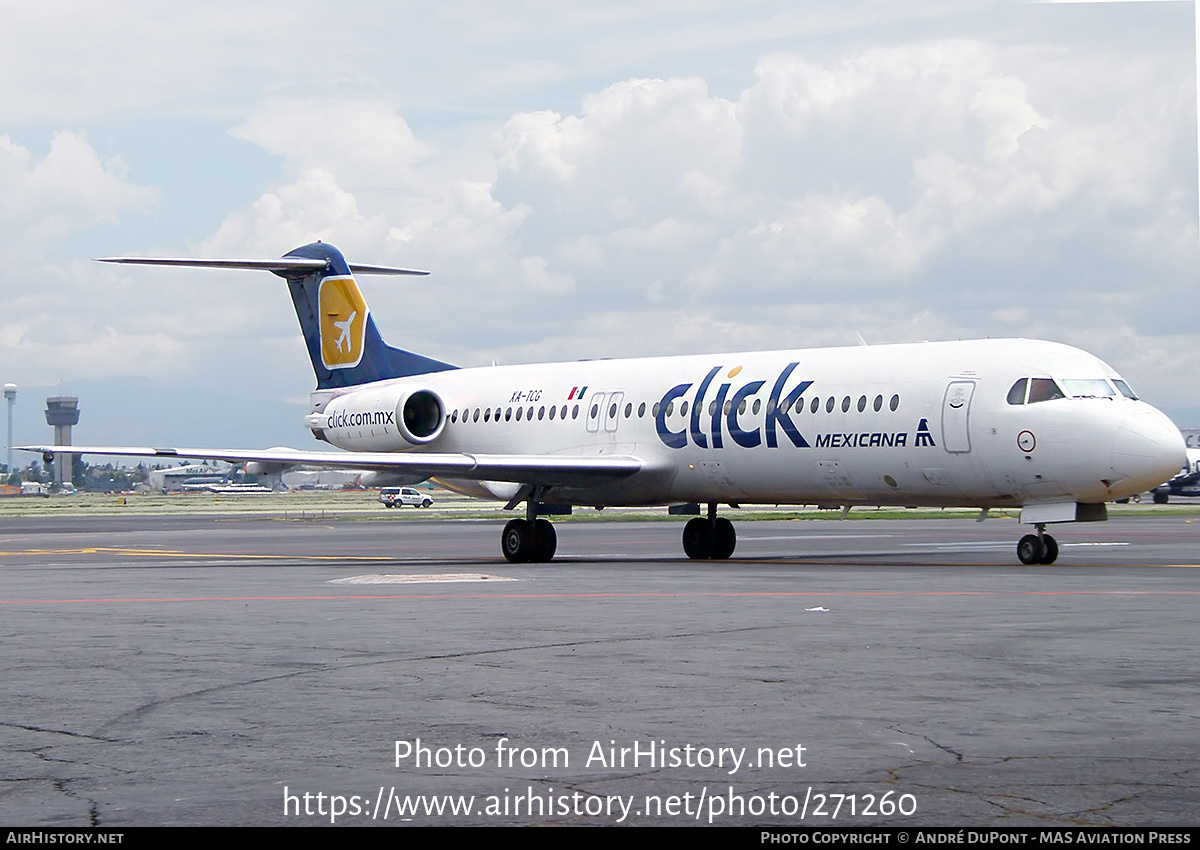 Aircraft Photo of XA-TCG | Fokker 100 (F28-0100) | Click Mexicana | AirHistory.net #271260