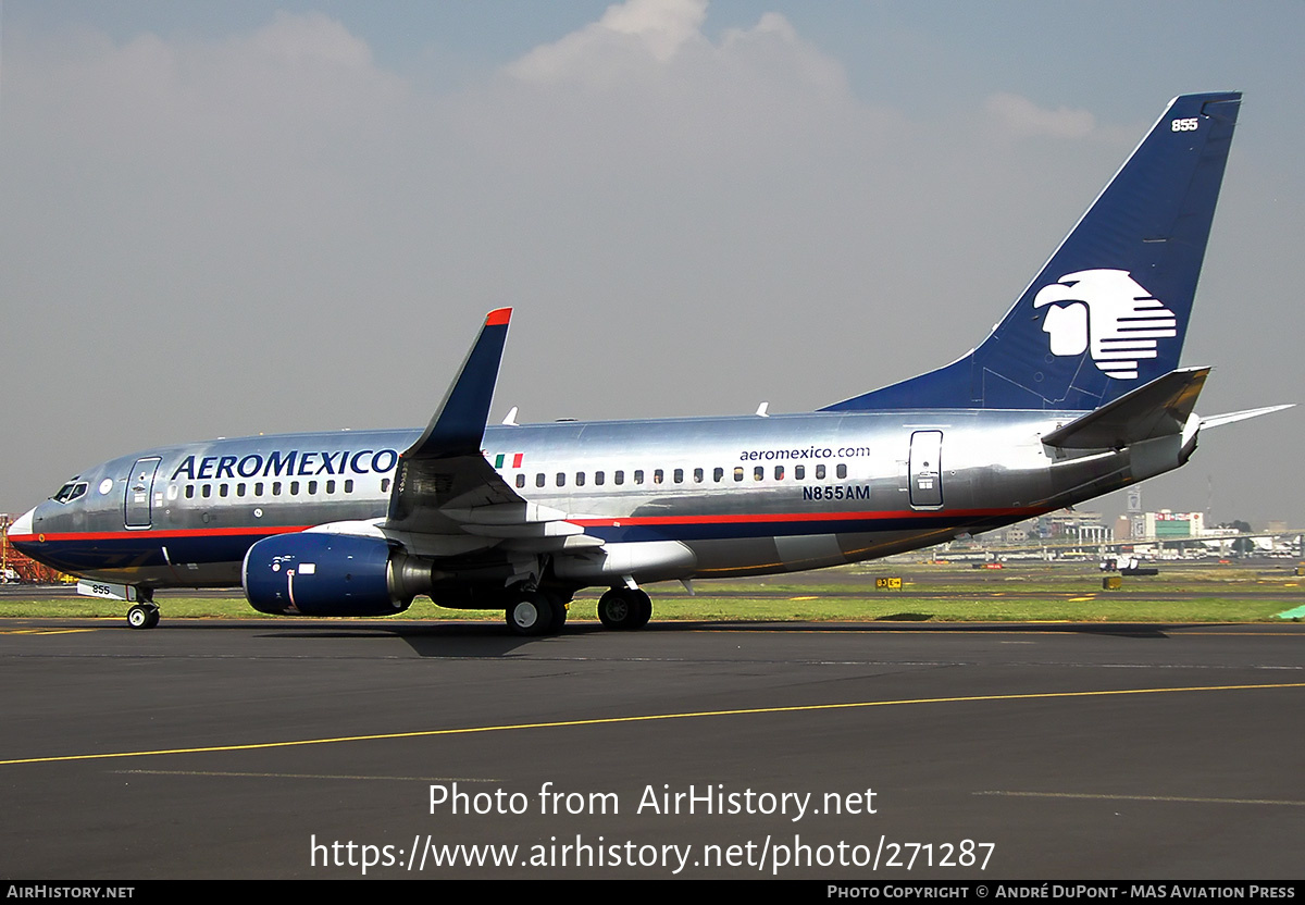 Aircraft Photo of N855AM | Boeing 737-752 | AeroMéxico | AirHistory.net #271287