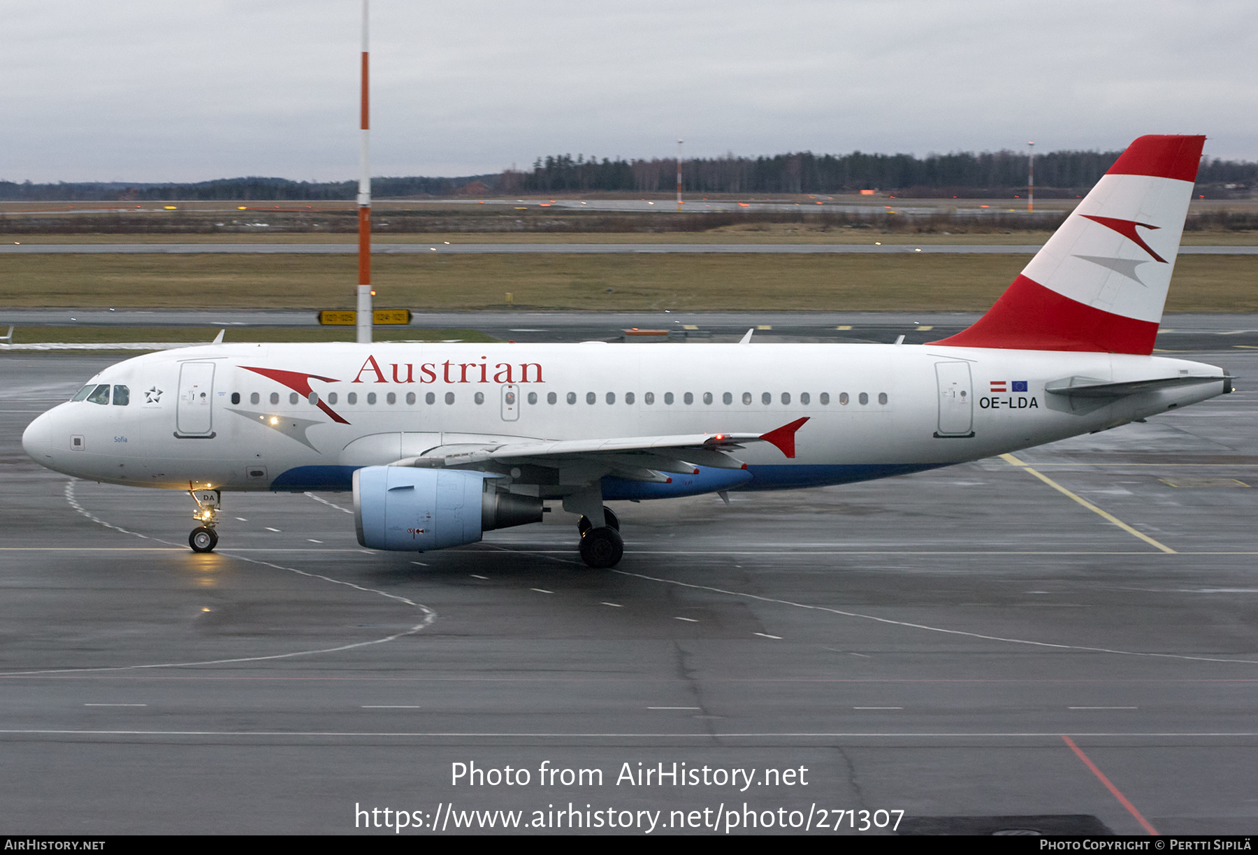 Aircraft Photo of OE-LDA | Airbus A319-112 | Austrian Airlines | AirHistory.net #271307