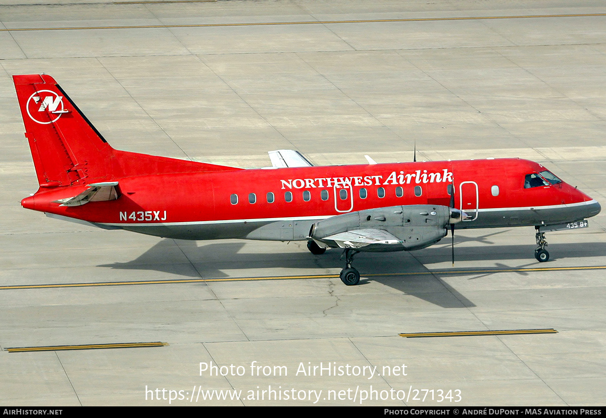 Aircraft Photo of N435XJ | Saab 340B | Northwest Airlink | AirHistory.net #271343