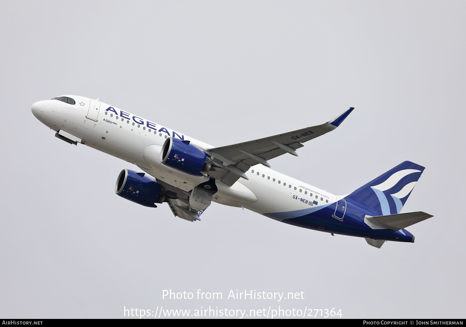 Aircraft Photo of SX-NEB | Airbus A320-271N | Aegean Airlines | AirHistory.net #271364