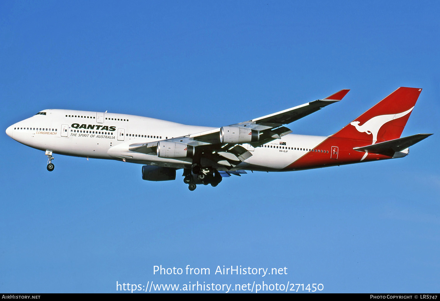 Aircraft Photo of VH-OJF | Boeing 747-438 | Qantas | AirHistory.net #271450