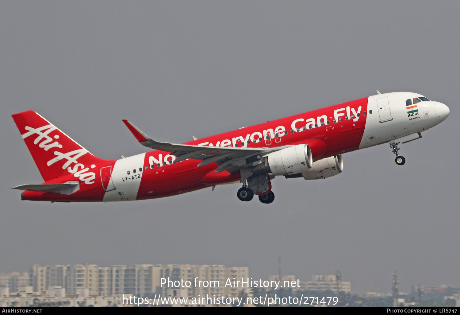 Aircraft Photo of VT-ATB | Airbus A320-216 | AirAsia | AirHistory.net #271479