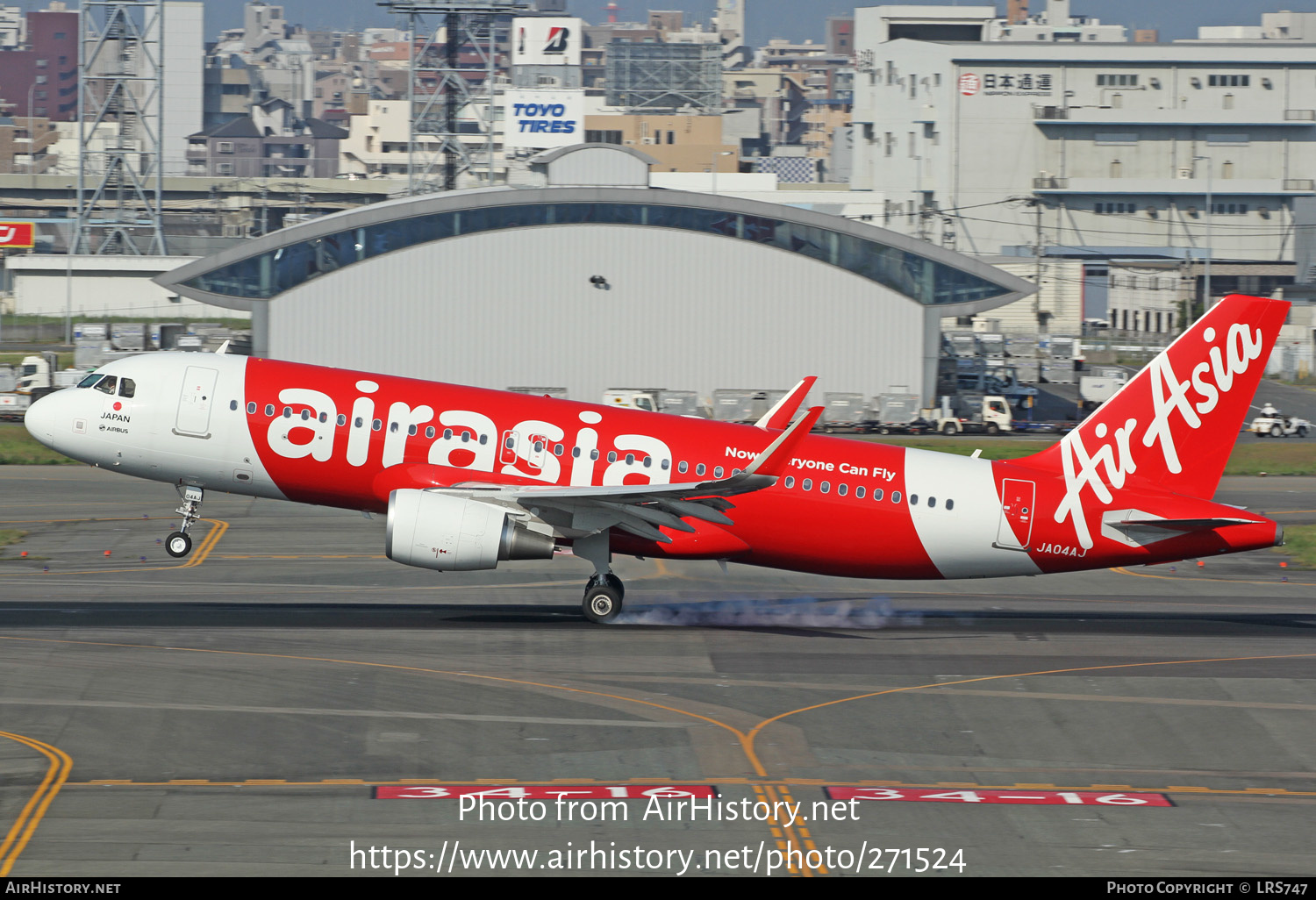 Aircraft Photo of JA04AJ | Airbus A320-216 | AirAsia | AirHistory.net #271524