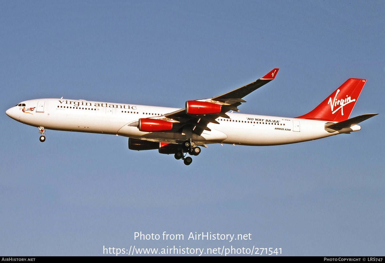 Aircraft Photo of G-VSEA | Airbus A340-311 | Virgin Atlantic Airways | AirHistory.net #271541