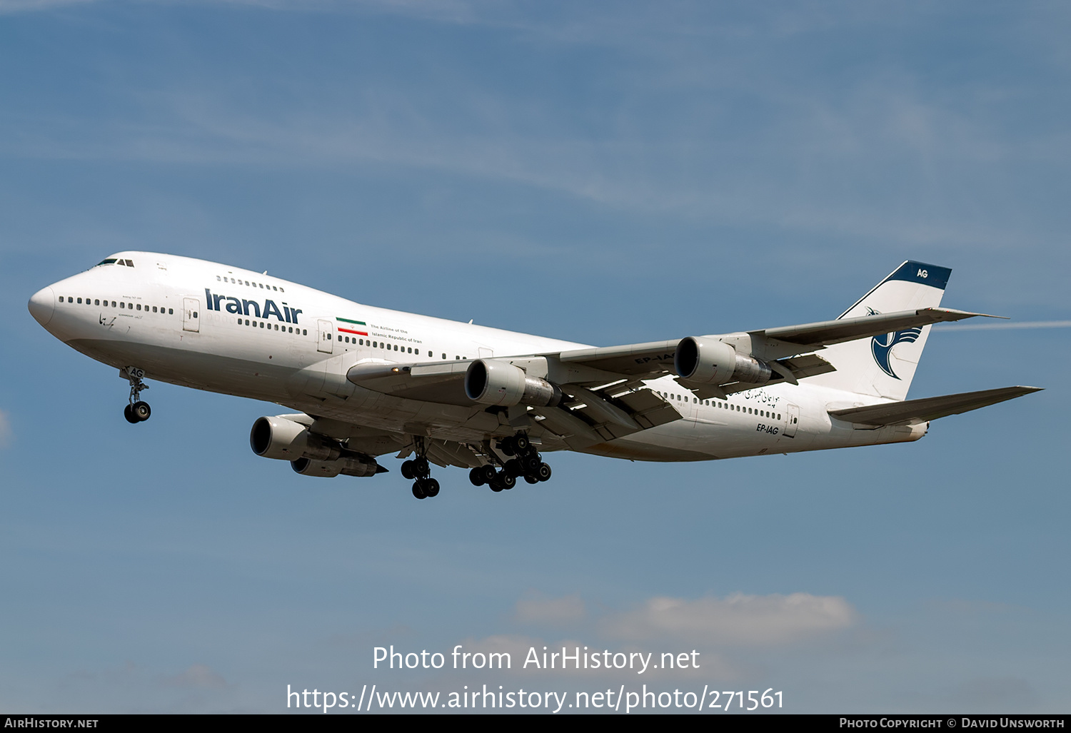 Aircraft Photo of EP-IAG | Boeing 747-286BM | Iran Air | AirHistory.net #271561