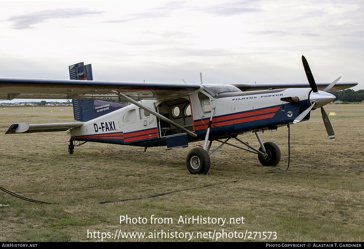 Aircraft Photo of D-FAXI | Pilatus PC-6/B2-H4 Turbo Porter | AirHistory.net #271573