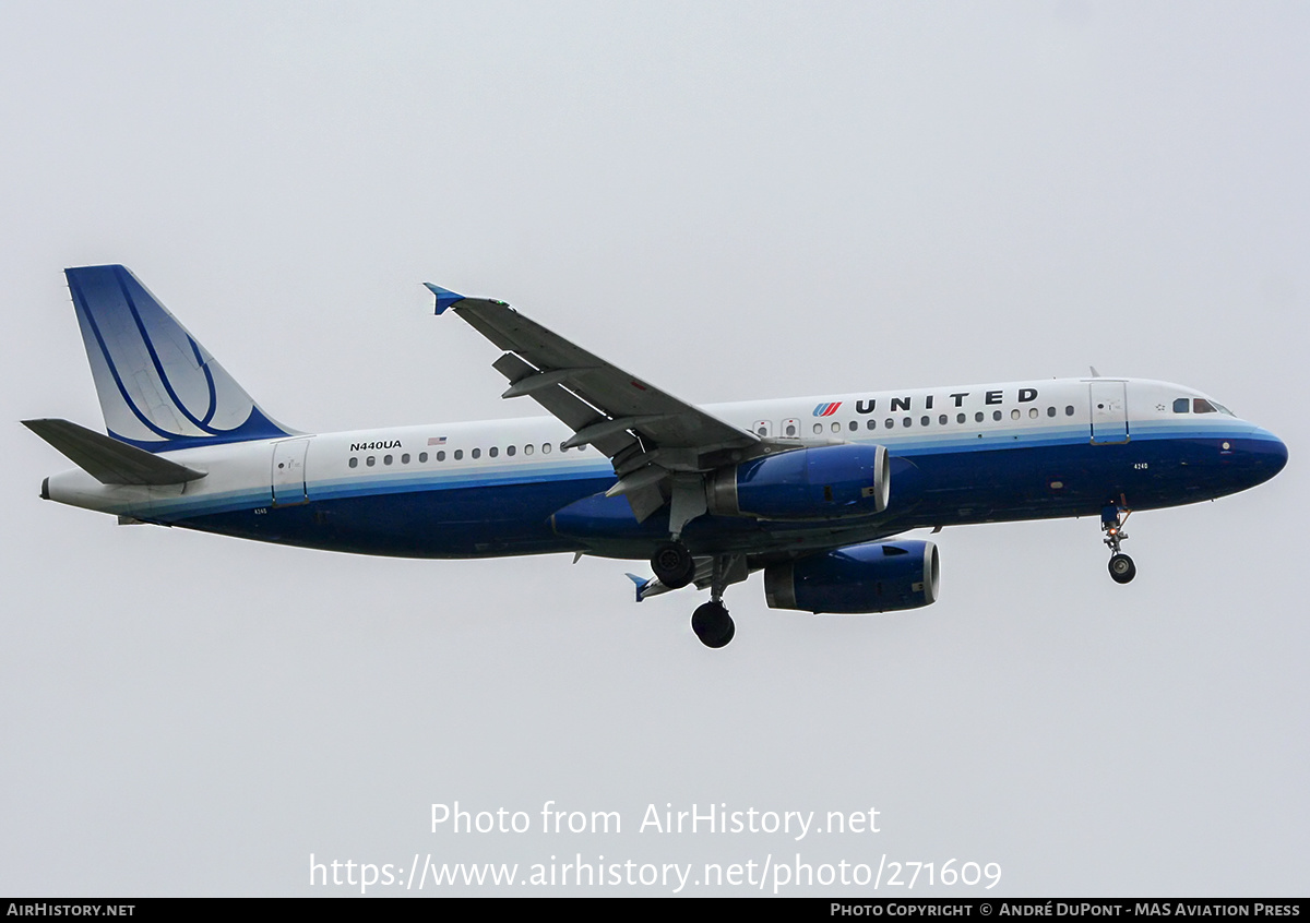 Aircraft Photo of N440UA | Airbus A320-232 | United Airlines | AirHistory.net #271609