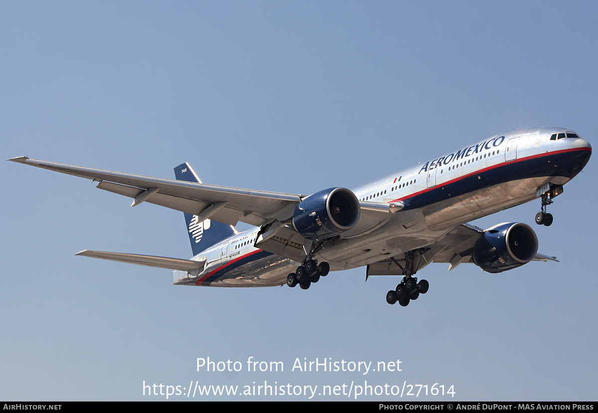 Aircraft Photo of N745AM | Boeing 777-2Q8/ER | AeroMéxico | AirHistory.net #271614