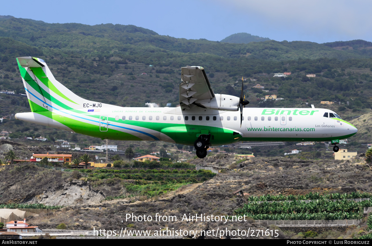 Aircraft Photo of EC-MJG | ATR ATR-72-600 (ATR-72-212A) | Binter Canarias | AirHistory.net #271615