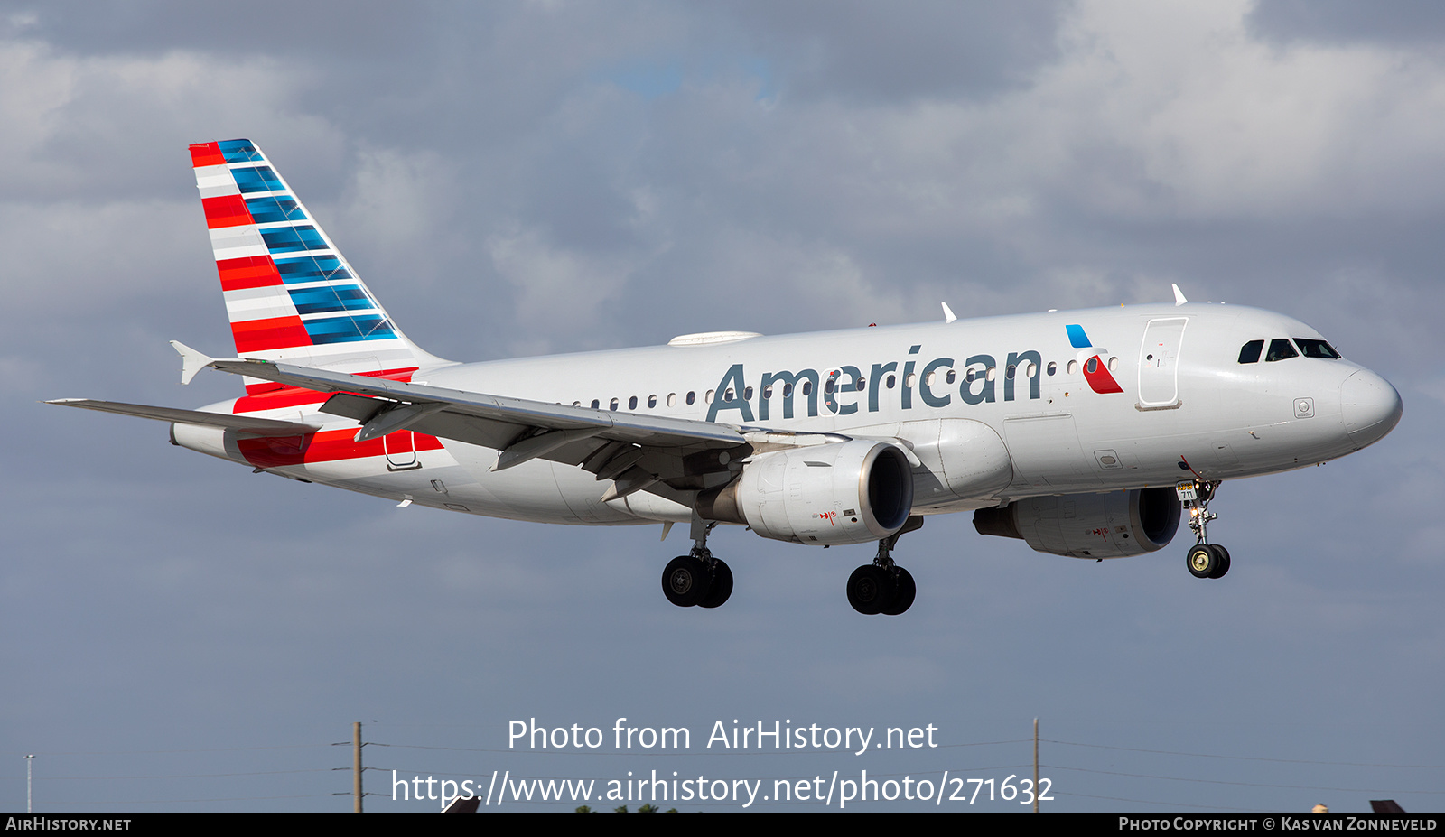 Aircraft Photo of N711UW | Airbus A319-112 | American Airlines | AirHistory.net #271632