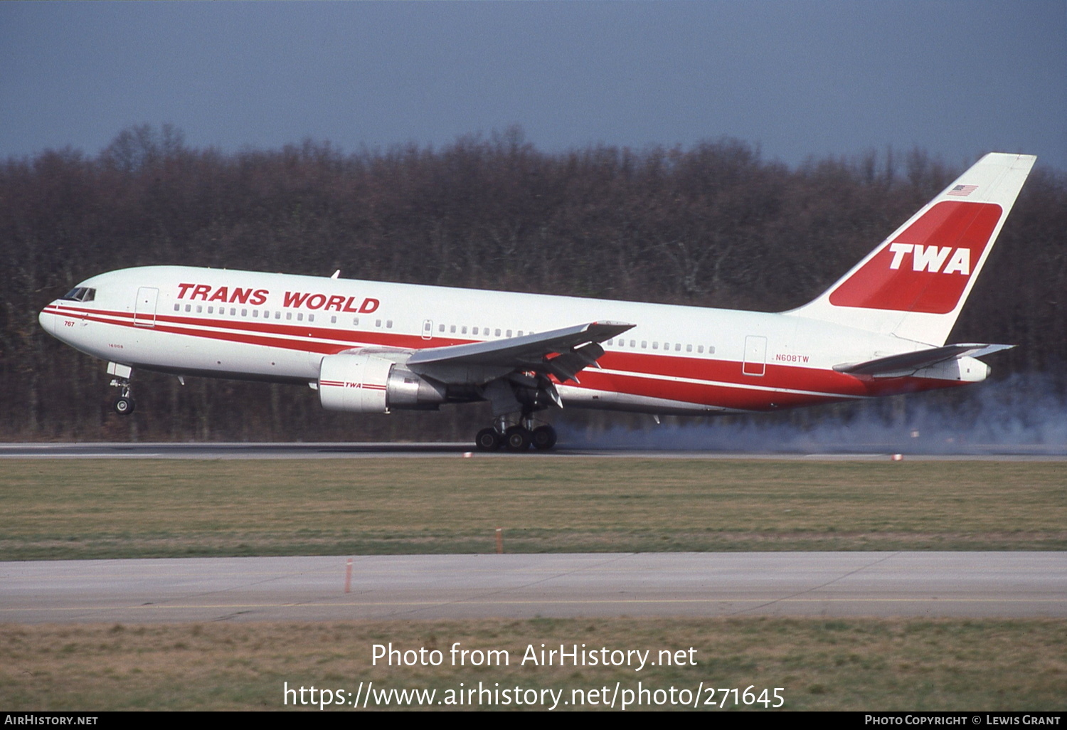 Aircraft Photo of N608TW | Boeing 767-231(ER) | Trans World Airlines - TWA | AirHistory.net #271645