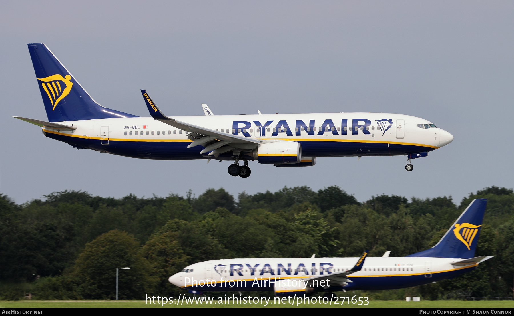 Aircraft Photo of 9H-QBL | Boeing 737-8AS | Ryanair | AirHistory.net #271653