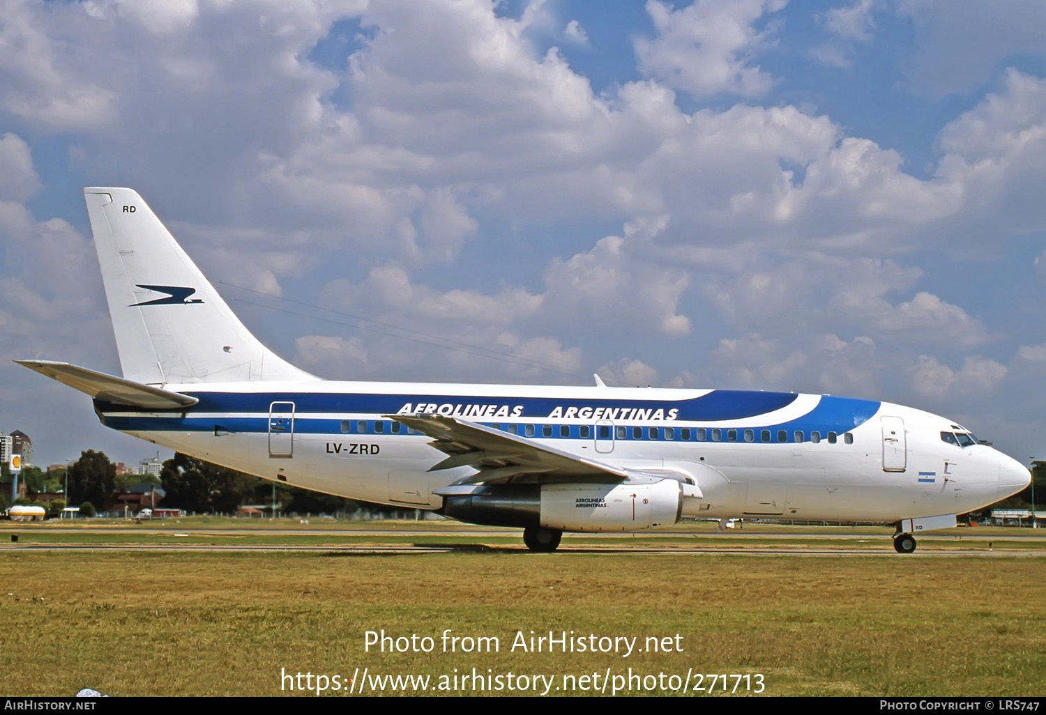 Aircraft Photo of LV-ZRD | Boeing 737-266/Adv | Aerolíneas Argentinas | AirHistory.net #271713