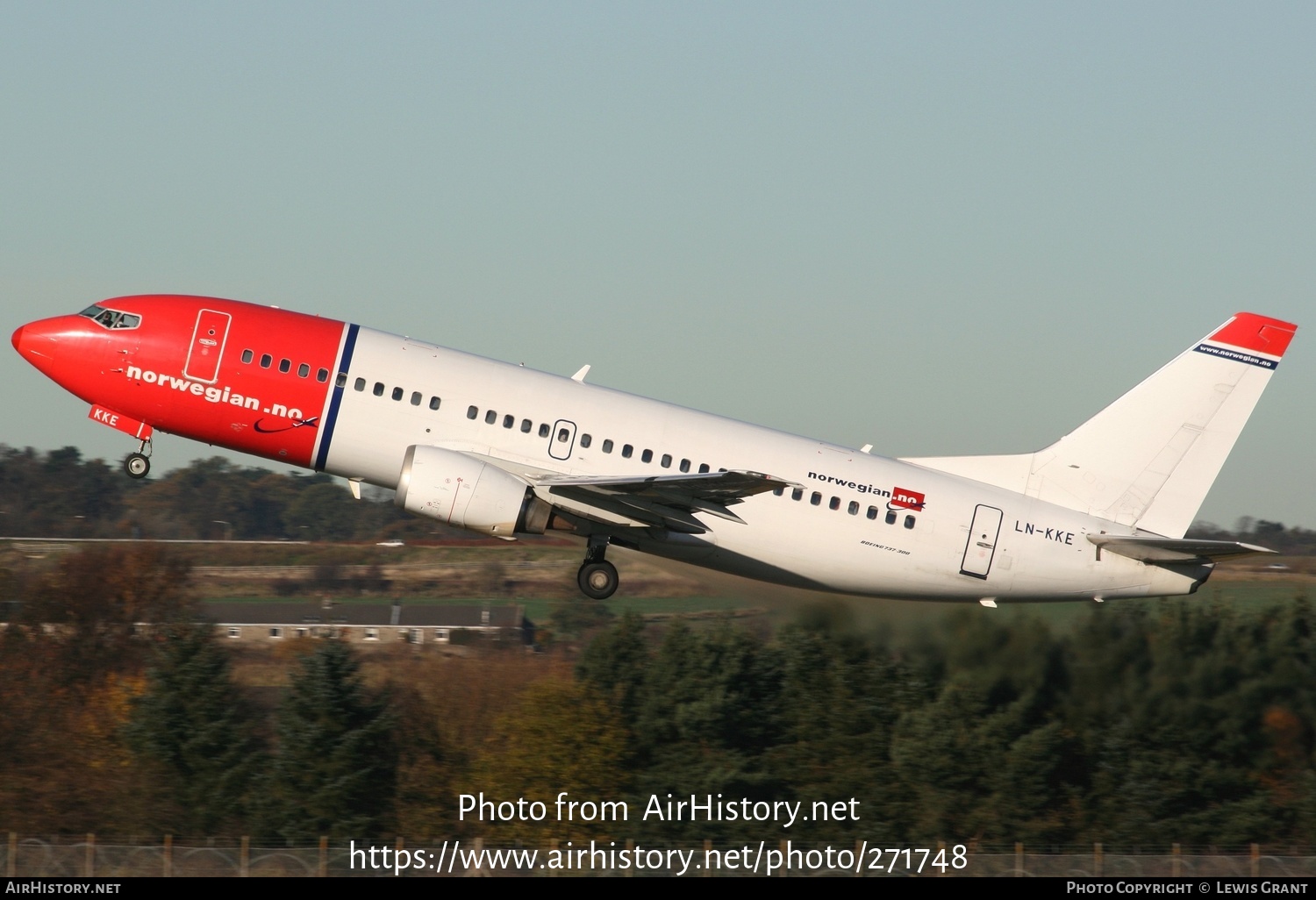 Aircraft Photo of LN-KKE | Boeing 737-33A | Norwegian | AirHistory.net #271748