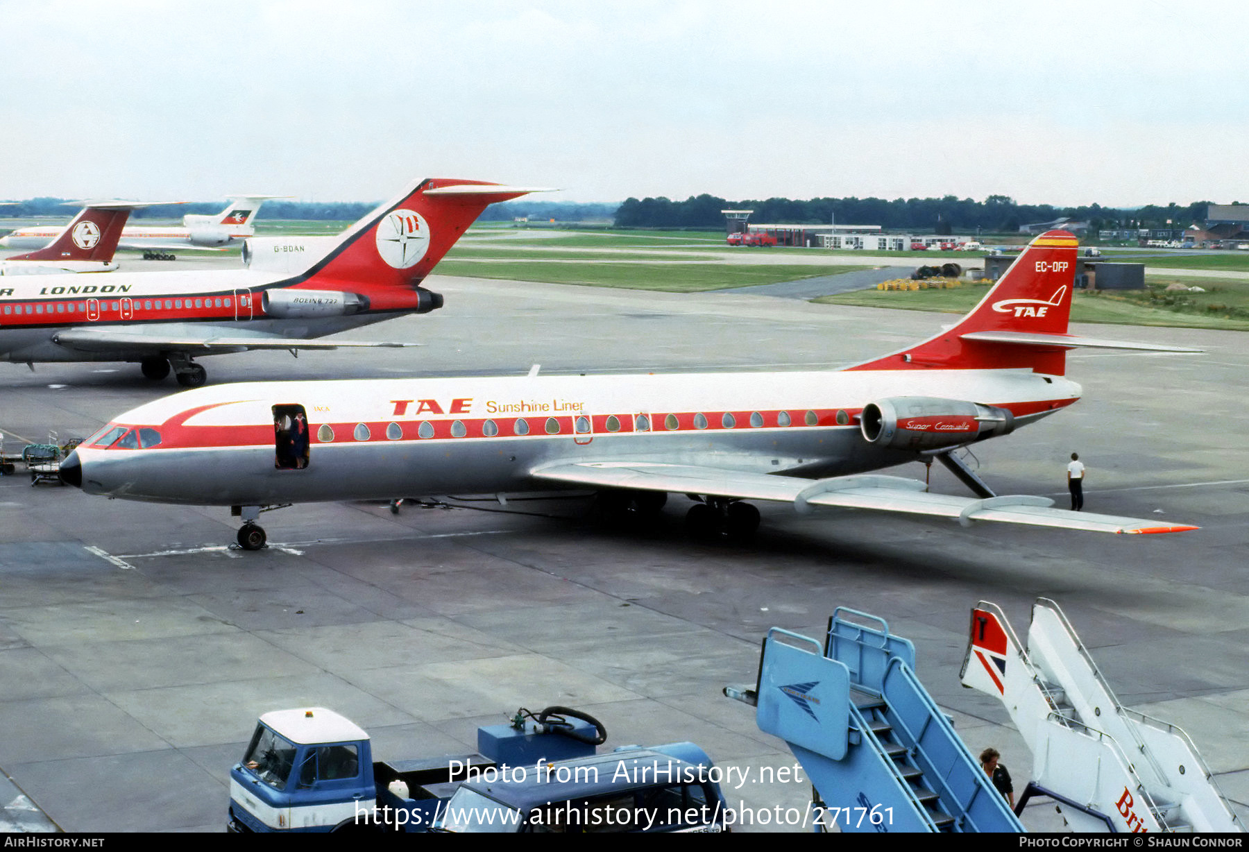 Aircraft Photo of EC-DFP | Sud SE-210 Caravelle 10B3 Super B | TAE - Trabajos Aéreos y Enlaces | AirHistory.net #271761