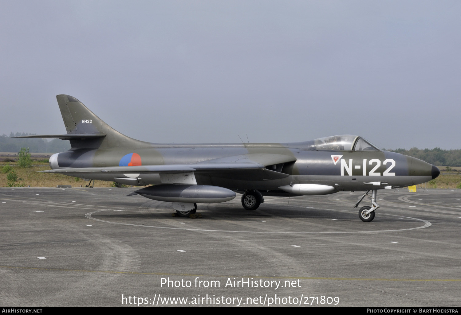 Aircraft Photo of N-122 | Hawker Hunter F4 | Netherlands - Air Force | AirHistory.net #271809