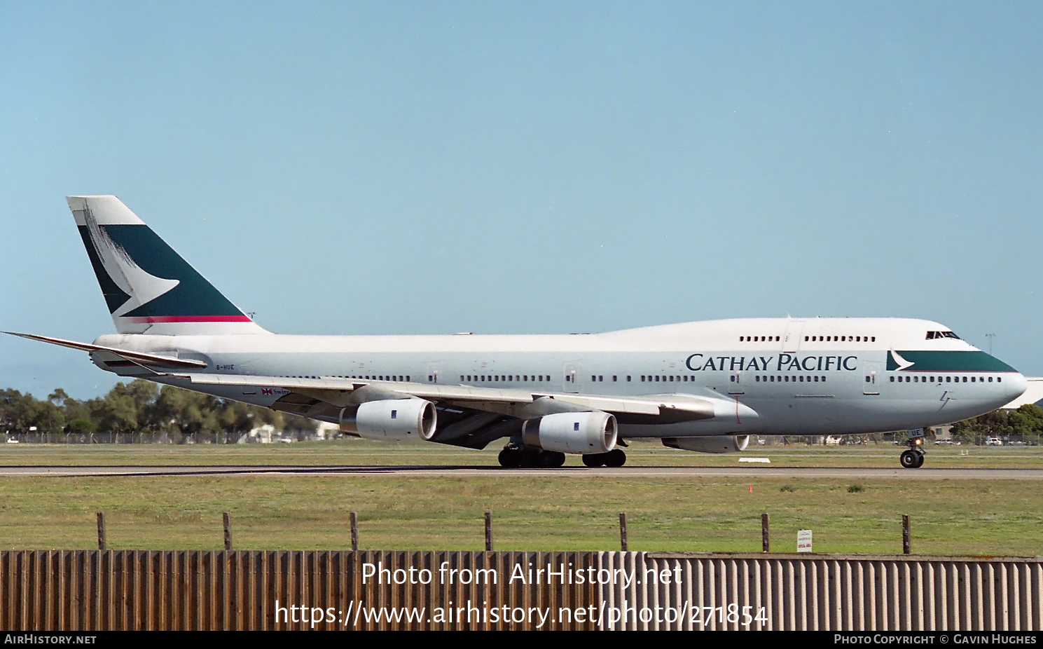 Aircraft Photo of B-HUE | Boeing 747-467 | Cathay Pacific Airways | AirHistory.net #271854