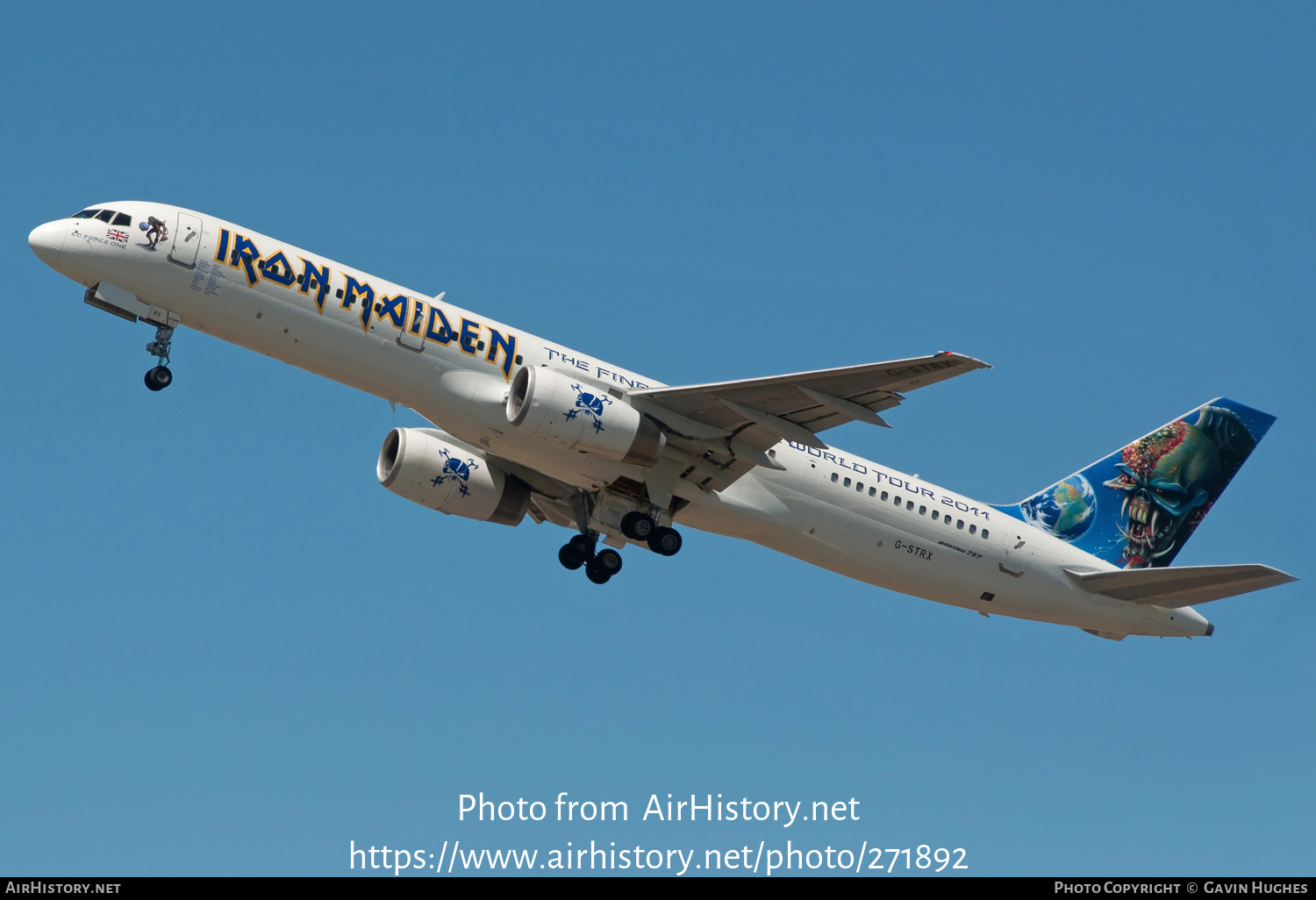 Aircraft Photo of G-STRX | Boeing 757-2Q8 | Iron Maiden | AirHistory.net #271892