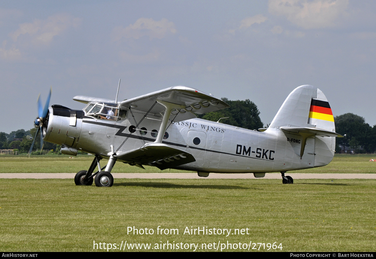 Aircraft Photo of D-FONC / DM-SKC | Antonov An-2TD | Classic Wings | AirHistory.net #271964