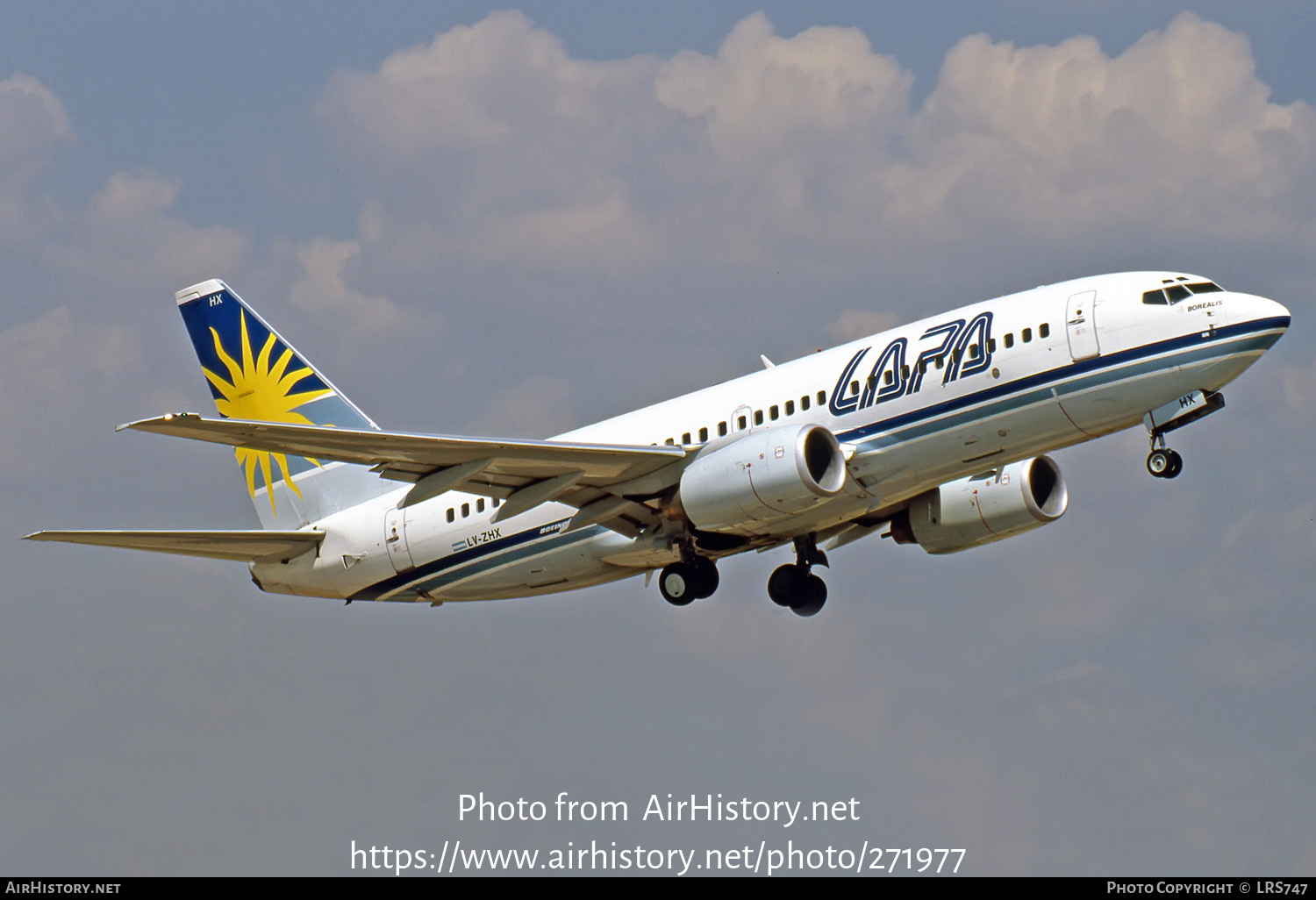 Aircraft Photo of LV-ZHX | Boeing 737-76N | LAPA - Líneas Aéreas Privadas Argentinas | AirHistory.net #271977