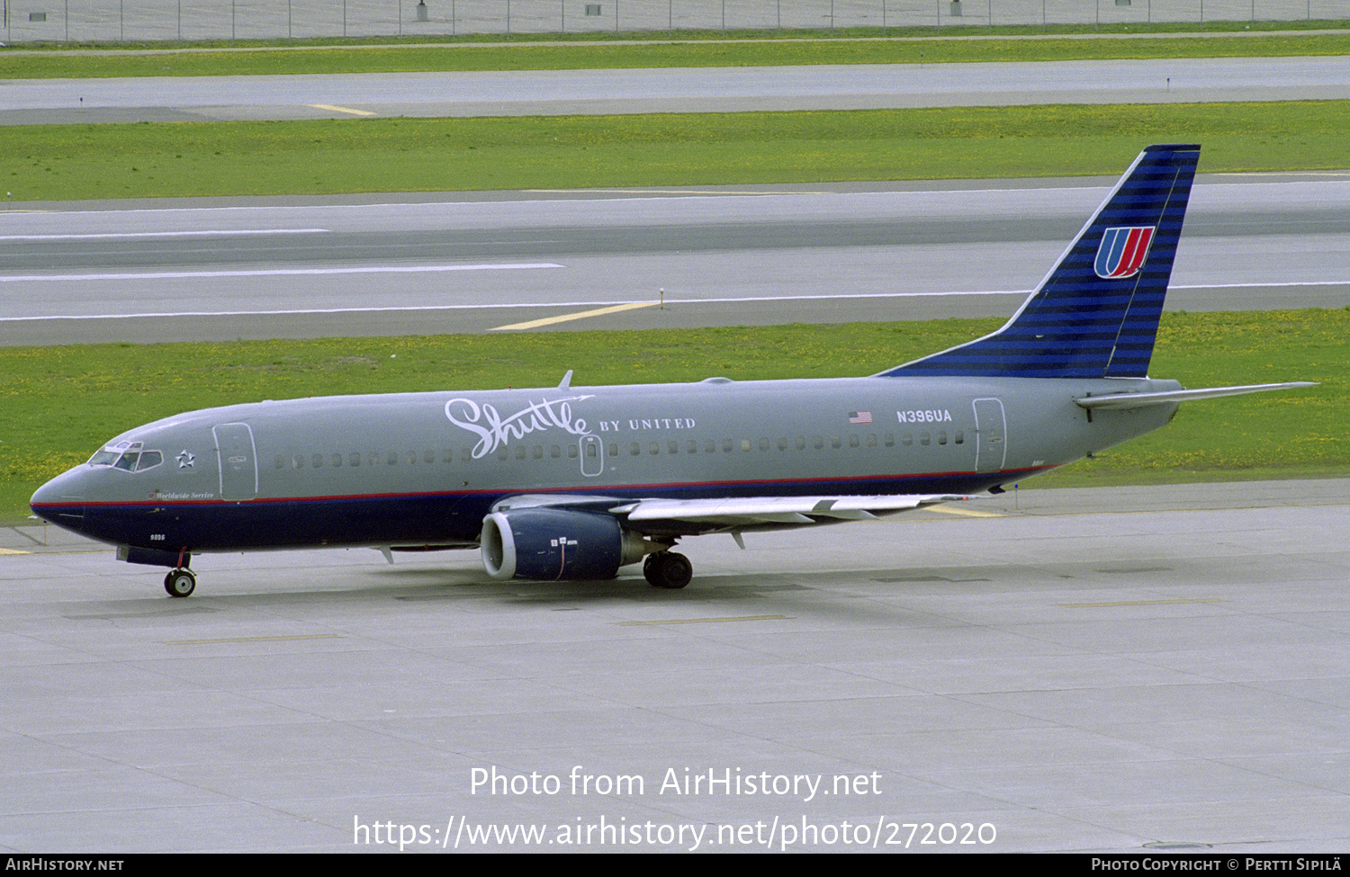 Aircraft Photo of N396UA | Boeing 737-322 | Shuttle by United | AirHistory.net #272020