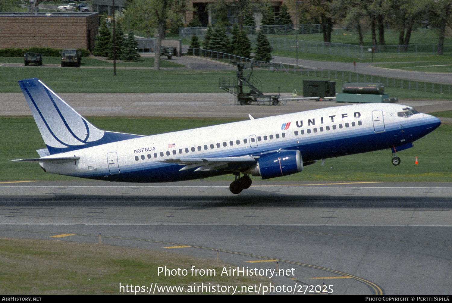 Aircraft Photo of N376UA | Boeing 737-322 | United Airlines | AirHistory.net #272025