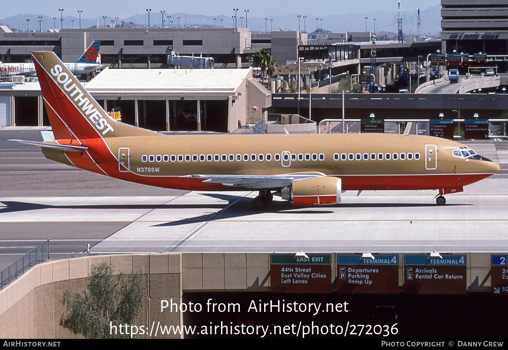 Aircraft Photo of N376SW | Boeing 737-3H4 | Southwest Airlines | AirHistory.net #272036