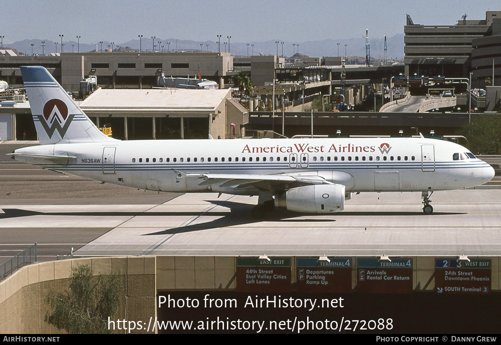 Aircraft Photo of N636AW | Airbus A320-231 | America West Airlines | AirHistory.net #272088