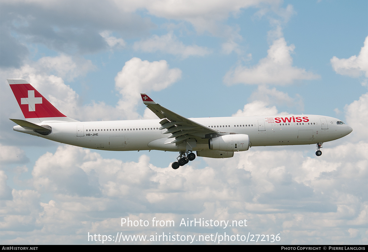 Aircraft Photo of HB-JHE | Airbus A330-343 | Swiss International Air Lines | AirHistory.net #272136