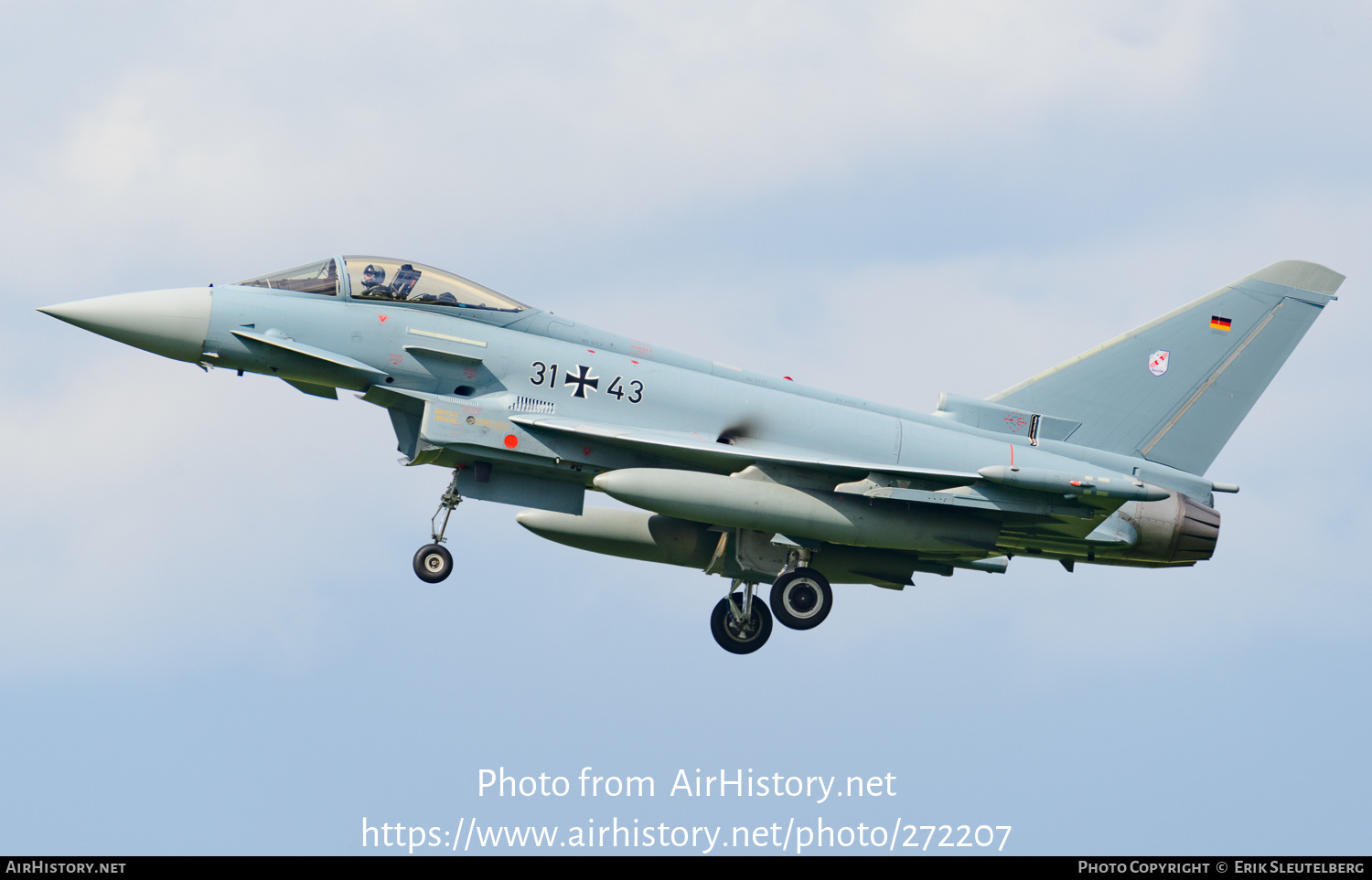 Aircraft Photo of 3143 | Eurofighter EF-2000 Typhoon S | Germany - Air Force | AirHistory.net #272207