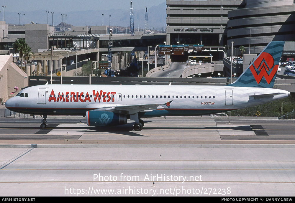 Aircraft Photo of N637AW | Airbus A320-231 | America West Airlines | AirHistory.net #272238