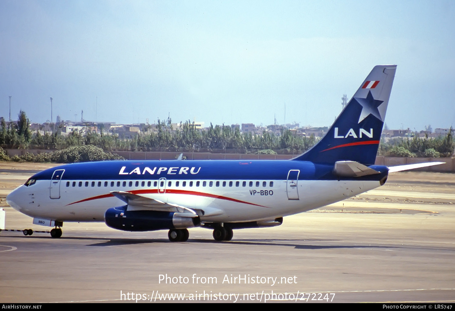 Aircraft Photo of VP-BBO | Boeing 737-2Q3/Adv | LAN Peru - Línea Aérea Nacional | AirHistory.net #272247