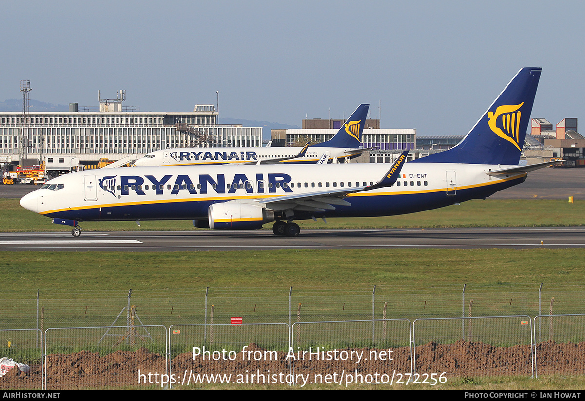 Aircraft Photo of EI-ENT | Boeing 737-8AS | Ryanair | AirHistory.net #272256