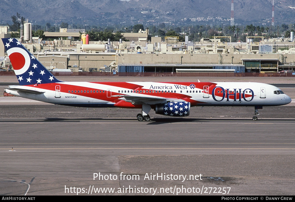 Aircraft Photo of N905AW | Boeing 757-2S7 | America West Airlines | AirHistory.net #272257