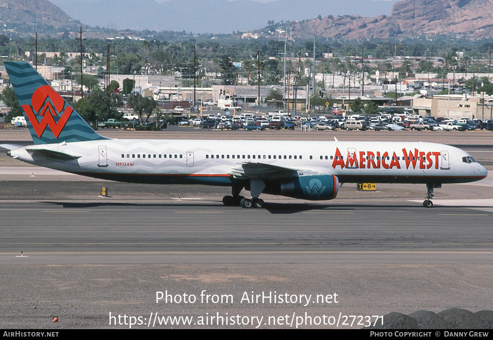 Aircraft Photo of N913AW | Boeing 757-225 | America West Airlines | AirHistory.net #272371