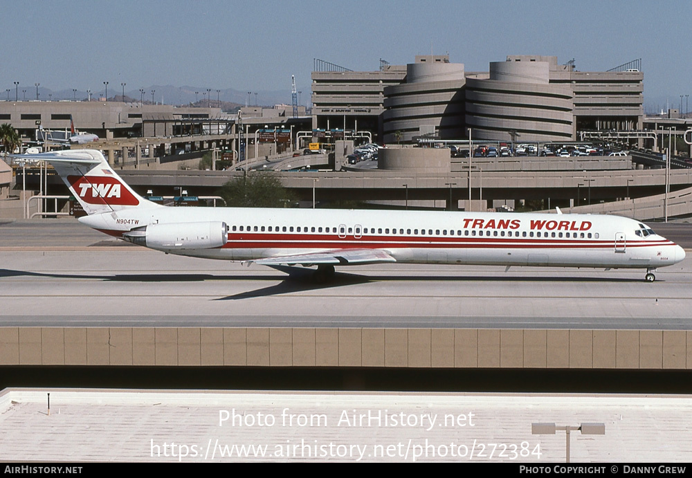 Aircraft Photo of N904TW | McDonnell Douglas MD-82 (DC-9-82) | Trans World Airlines - TWA | AirHistory.net #272384