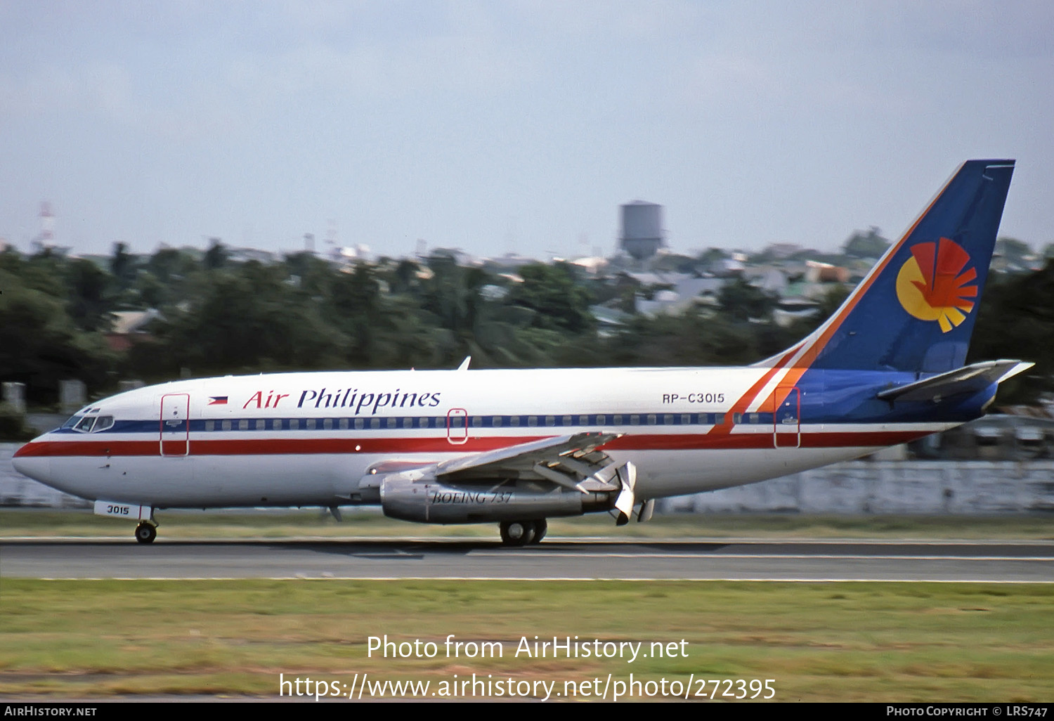 Aircraft Photo of RP-C3015 | Boeing 737-2H4/Adv | Air Philippines | AirHistory.net #272395