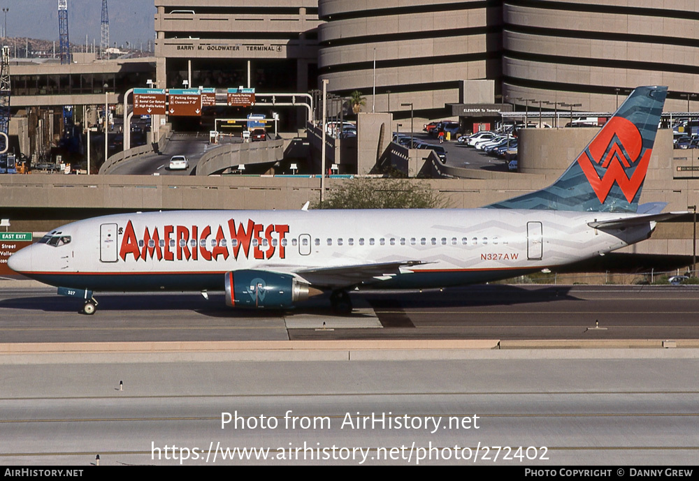 Aircraft Photo of N327AW | Boeing 737-3Q8 | America West Airlines | AirHistory.net #272402