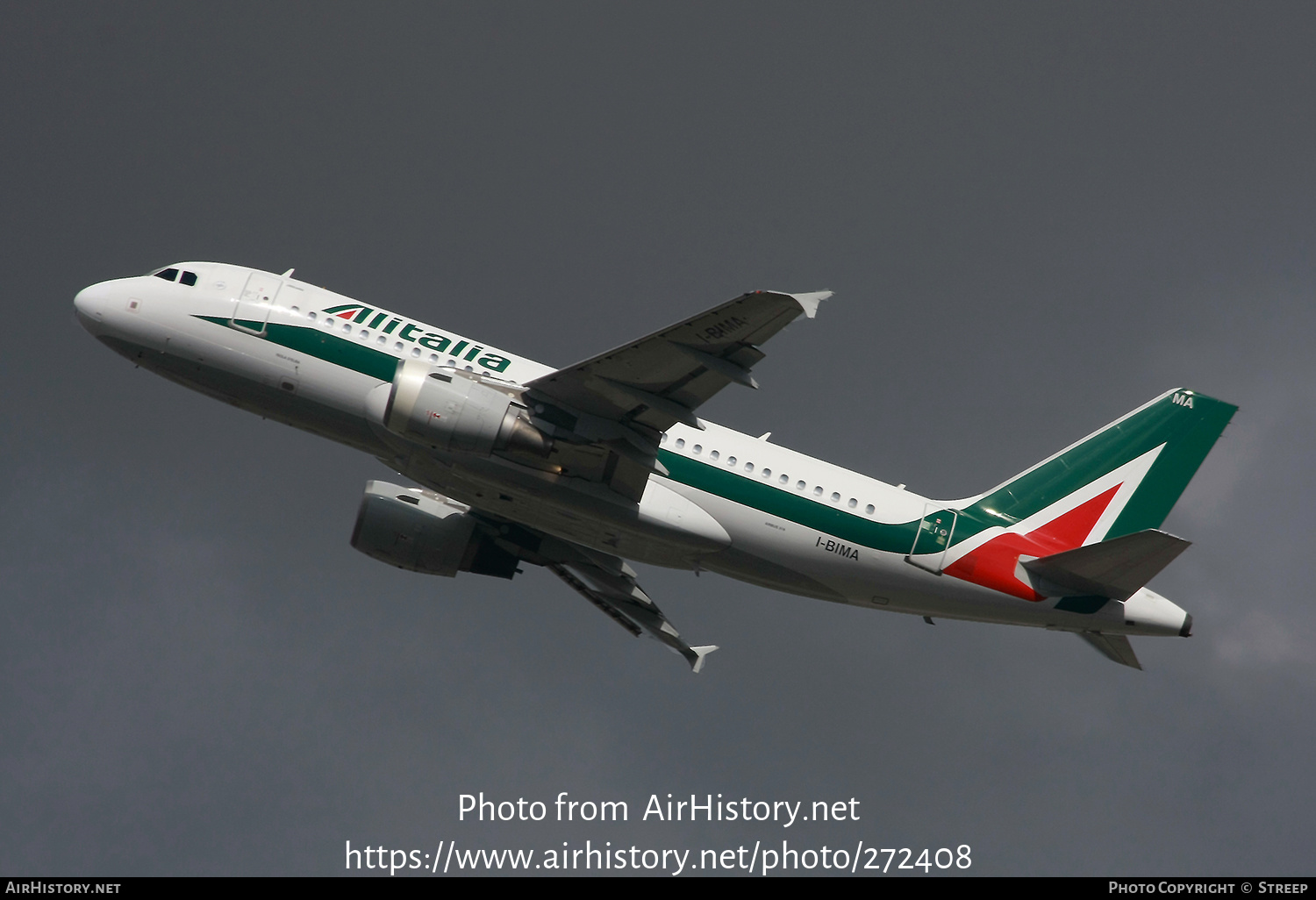 Aircraft Photo of I-BIMA | Airbus A319-112 | Alitalia | AirHistory.net #272408