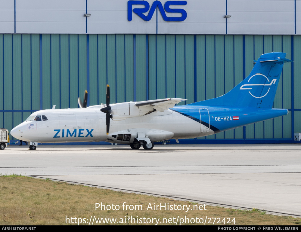 Aircraft Photo of OE-HZA | ATR ATR-42F-300 | Zimex Aviation | AirHistory.net #272424