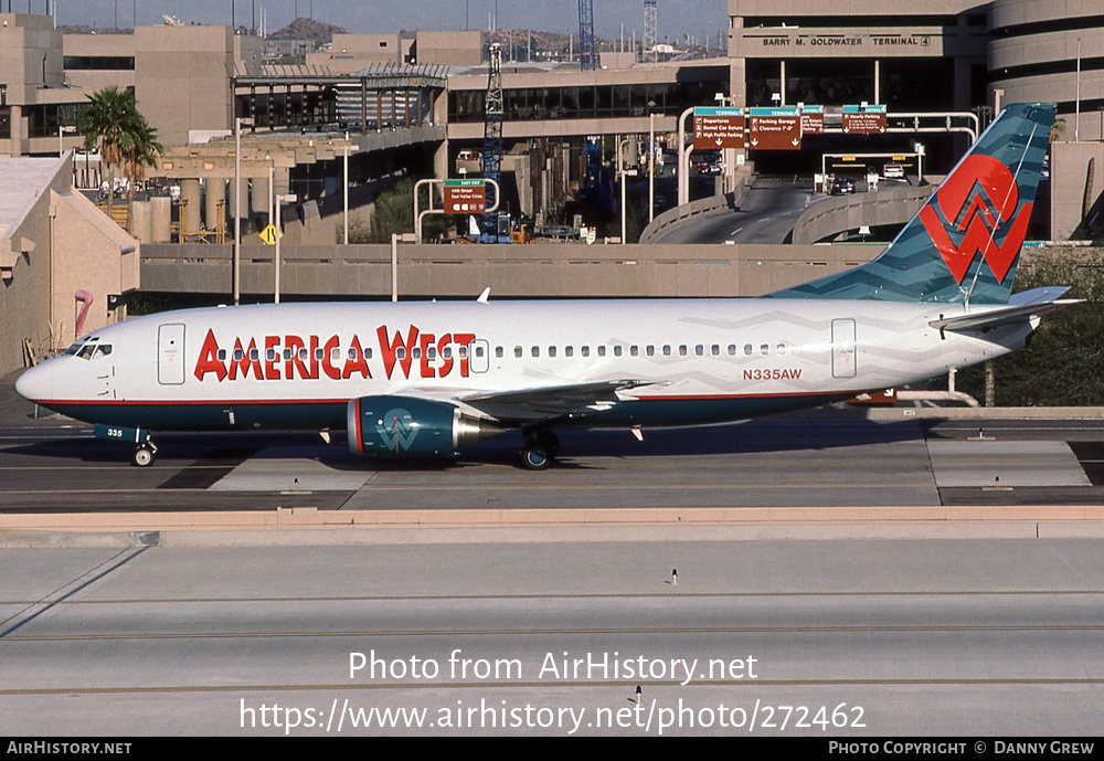 Aircraft Photo of N335AW | Boeing 737-3U3 | America West Airlines | AirHistory.net #272462