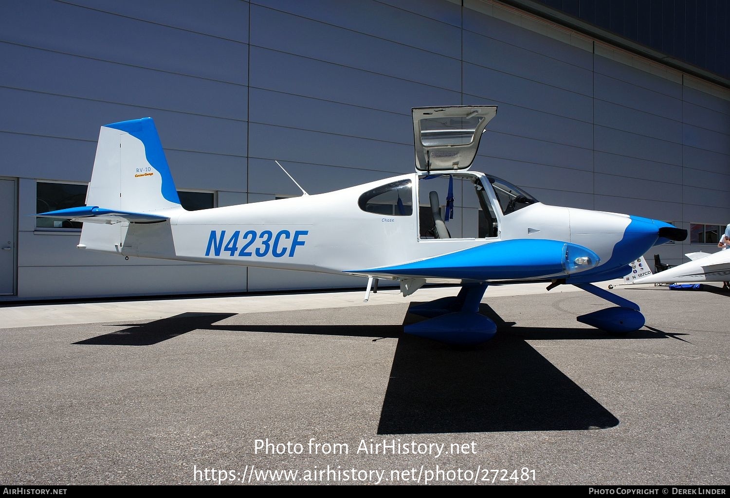 Aircraft Photo of N423CF | Van's RV-10 | AirHistory.net #272481